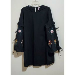 Star Style Boho Embroidered Peasant Tunic Top